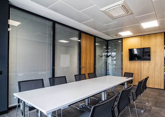Heavy Duty Glass Aluminum Partition Wall System 5mm 6mm 8mm 10mm Thickness
