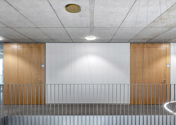 Office Partition Wall Durable 108mm Solid Wall Aluminum Frame With Wall-mounted Steel Keel