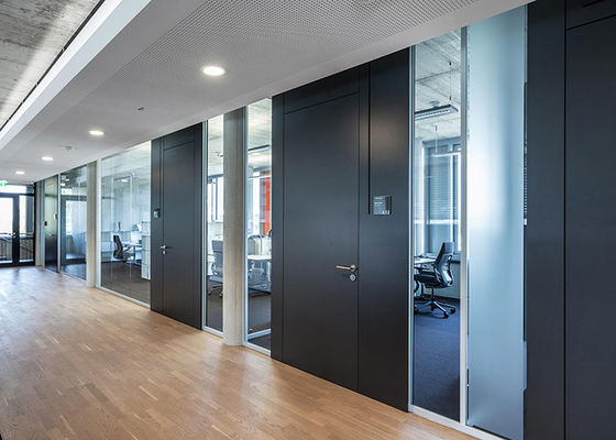 Conference Room solid partition wall sound proof steel panel with door accessories