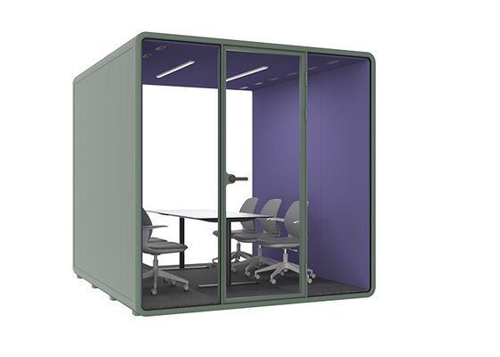 Movable Soundproof Phone Booth with Ventilation System and Soundproof Below 30dB for Office Privacy