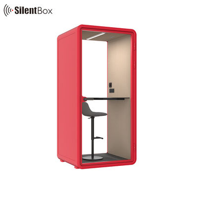 Adjustable Modular Silent Booth with 30+--5db Noise Reduction Coefficient for Private Meetings and Office Pods