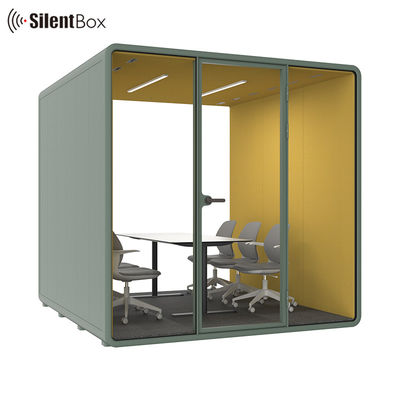 Modular Soundproof Meeting Pod for 6 People with W2600*D2605*H2338mm Dimensions