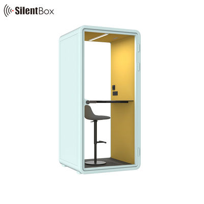 Silent Booth Acoustic Phone Booth with 100-240V Power Supply 12V-USB and Low Noise Air Circulation