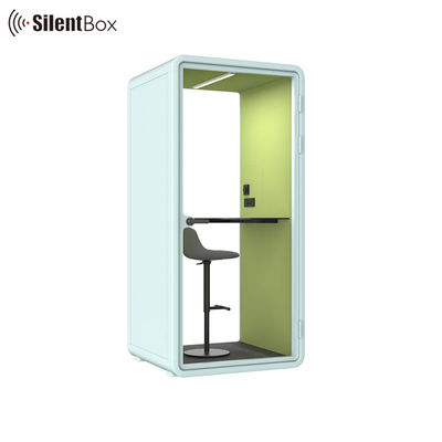 Silent Booth Acoustic Phone Booth with 100-240V Power Supply 12V-USB and Low Noise Air Circulation