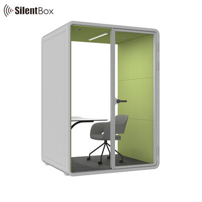 Modern Steel Frame Soundproof Booth with Ventilation System for Private Office and Meeting Pod