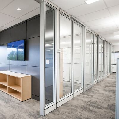 Prefabricated Partition System Pre-fabricated Glass Demountable Partition Wall System