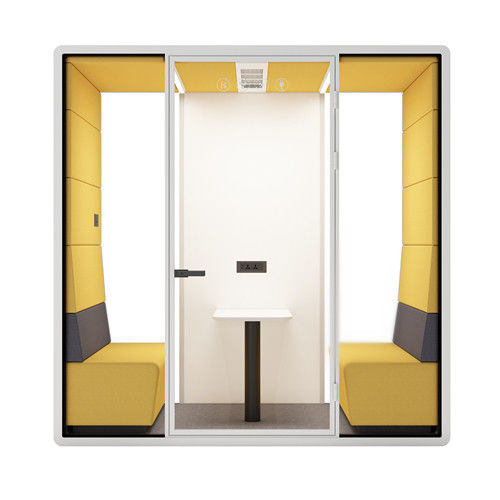 Double Layer Silent Office Pods Meeting Pods Soundproof Hush Design Heavy Duty Design Meeting Booth