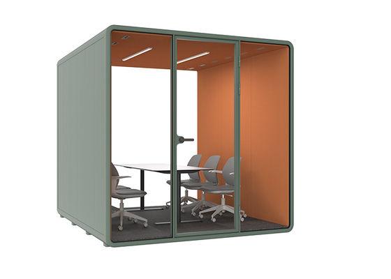 اتاقک تلفن ضد صدا و قابل حمل با سیستم تهویه و عایق صدا زیر 30 دسی بل برای حفظ حریم خصوصی در دفتر